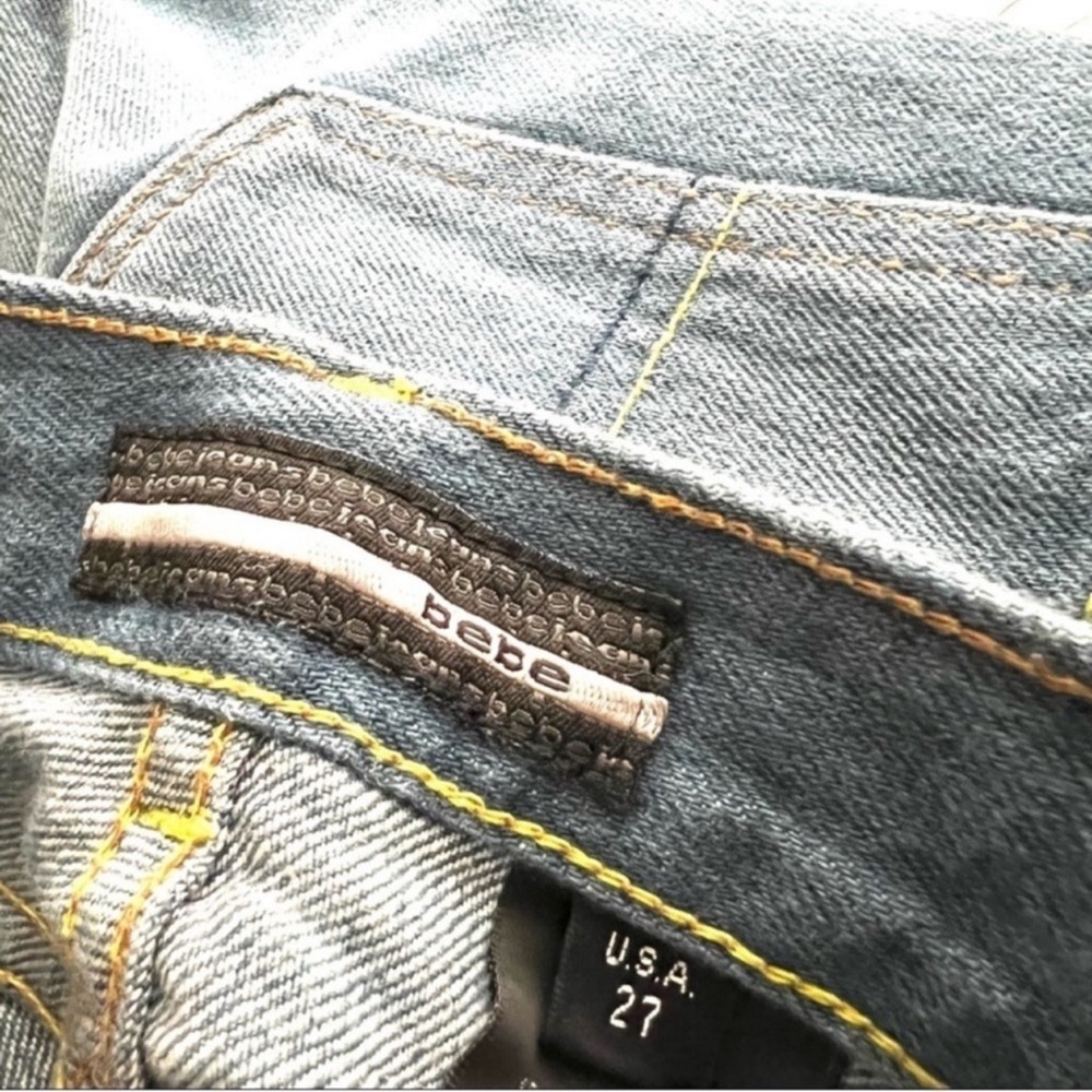 Bebe Light Wash Lowrise Jeans - Picture 8 of 8